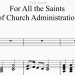 For All the Saints - preview For All the Saints - preview
