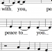 Peace Be with You - congregational line preview Peace Be with You - congregational line preview
