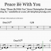 Peace be With You - preview Peace be With You - preview