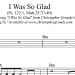 I Was So Glad - preview I Was So Glad - preview