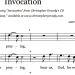 Invocation - preview Invocation - preview