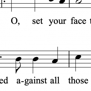 Set Your Face Toward Jerusalem - congregational line